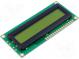 Zobrazovač  LCD  alfanumerický  STN Positive  16x1  Znak 5,97mm