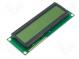 Zobrazovač  LCD  alfanumerický  STN Positive  16x2  LED  PIN 16