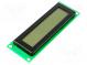 Zobrazovač  LCD  alfanumerický  FSTN Positive  20x2  LED  PIN 16