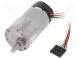 Motor  DC  s enkodérem,s převodovkou  12VDC  7A  Hřídel  zářez D