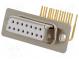 D-Sub  PIN  15  zásuvka  zásuvka  bez krytu,standard 9,4mm  THT