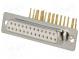 D-Sub  PIN  25  zásuvka  zásuvka  bez krytu,standard 9,4mm  THT