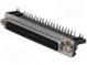 D-Sub  PIN  37  zásuvka  zásuvka  standard 7,2mm  úhlové 90°  THT