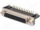 D-Sub  PIN  25  zásuvka  zásuvka  standard 9,4mm  úhlové 90°  THT