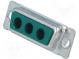 Speciální D-Sub  PIN  3(3+0)  zástrčka  zásuvka  na kabel  33,3mm