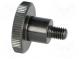 Nastavovací kolečko  Ø  24mm  Vněj.závit  M6  8mm  H  15mm  ocel