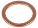 Těsnění  měď  Thk  1,5mm  Øvnitř  10mm  Øprům  13,5mm  DIN  7603