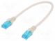 Patch cord  U/UTP  5e  lanko  Cu  PVC  šedá  0,25m