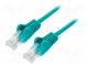 Patch cord  U/UTP  5e  lanko  Cu  PVC  zelená  1m