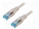 Patch cord  U/UTP  5e  lanko  Cu  PVC  šedá  1,5m