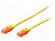 Patch cord  U/UTP  5e  lanko  CCA  PVC  žlutá  3m  26AWG
