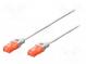Patch cord  U/UTP  5e  lanko  CCA  PVC  bílá  5m  26AWG
