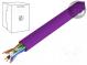 Vodič  U/UTP  6  drát  Cu  4x2x23AWG  PVC  fialová  305m  Økab  6,1mm