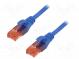 Patch cord  U/UTP  6  lanko  CCA  PVC  modrá  2m  26AWG