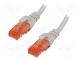 Patch cord  U/UTP  6  lanko  CCA  PVC  šedá  10m  26AWG