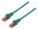 Patch cord  U/UTP  6  lanko  Cu  LSZH  zelená  10m  26AWG