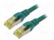 Patch cord  S/FTP  6a  lanko  Cu  LSZH  zelená  5m  26AWG