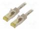 Patch cord  S/FTP  6a  lanko  Cu  LSZH  šedá  7m  26AWG