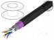 Vodič  S/FTP  7  průmyslový Ethernet  drát  Cu  4x2x23AWG  černá