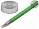 Vodič  S/FTP  Cat 8.2  drát  Cu  4x2x22AWG  LSZH  zelená  50m