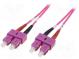 Světlovodný patch cord  OM4  SC/UPC,z obou stran  2m  LSZH