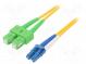 Světlovodný patch cord  OS2  LC/UPC,SC/APC  1m  LSZH  žlutá