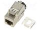 Konektor RJ45 zásuvka PIN 8 Kat Cat 8.1 stíněný přímý