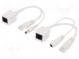 Sada pasivních kabelů PoE  napájení přes Ethernet (PoE)  bilá