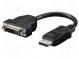 Adapter  DisplayPort plug,DVI-D (24+1) socket  0.2m  black