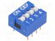 Přepínač  DIP-SWITCH  Počet sekcí  4  ON-OFF  0,05A/12VDC  pol  2