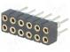 Zásuvka  kolíkové  zásuvka  PIN  12  přímý  2mm  THT  2x6
