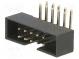 Zásuvka  IDC  vidlice  PIN  10  úhlové 90°  THT  gold flash  2mm