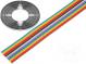 Vodič  plochý kabel  1,27mm  licna  Cu  16x28AWG  PVC  300V  30,5m