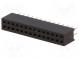 Zásuvka  kolíkové  zásuvka  PIN  28  přímý  1,27mm  THT  2x14  1A