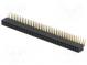 Socket  pin strips  female  PIN  80  angled 90°  1.27mm  THT  2x40