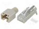 Zástrčka  RJ45  PIN  8  stíněný,s vývodkou  zlacený  Barva  šedá