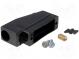 Kryt  pro konektory D-Sub  D-Sub 15pin,D-Sub HD 26pin  černá