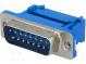 D-Sub  PIN  15  zástrčka  vidlice  IDC  na plochý kabel  UNC4-40
