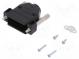Kryt  pro konektory D-Sub  D-Sub HD 26pin  přímý  Mat.těl  plast