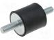 Tlumič chvění  M8  Ø  30mm  pryž  Dl  30mm  Dél.závitu  20mm  843N