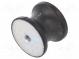 Tlumič chvění  M12  Ø  70mm  pryž  Dl  53mm  H  12mm  2894N  218N/mm