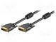 Cable  DVI-D (24+1) plug,both sides  10m  black