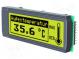 Zobrazovač  LCD  grafický  STN Positive  122x32  žlutozelená  LED