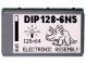 Zobrazovač  LCD  grafický  STN Positive  128x64  modrá  LED  PIN 24