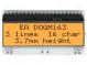 Zobrazovač  LCD  alfanumerický  FSTN Positive  16x3  bílá  PIN 20