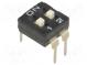 Přepínač  DIP-SWITCH  Počet sekcí  2  ON-OFF  0,1A/24VDC  pol  2