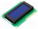Zobrazovač  LCD  alfanumerický  STN Negative  16x4  modrá  LED