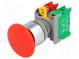 Přepínač  tlačítkový  Stab.pol  1  NC + NO  3A/230VAC  22mm  IP65