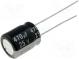 Kondenzátor  elektrolytický  470uF  25VDC  Ø10x12,5mm