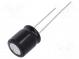 Kondenzátor  elektrolytický  THT  220uF  50VDC  Ø10x12,5mm  ±20%